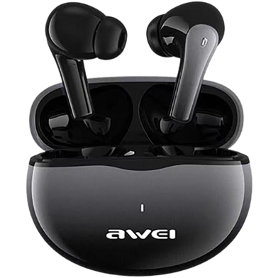 Awei T62 True Wireless Earbuds – Bluetooth 5.3 TWS with 4-Mic ENC Noise Cancelling, 10mm Drivers, IPX5 Waterproof & 300mAh Case