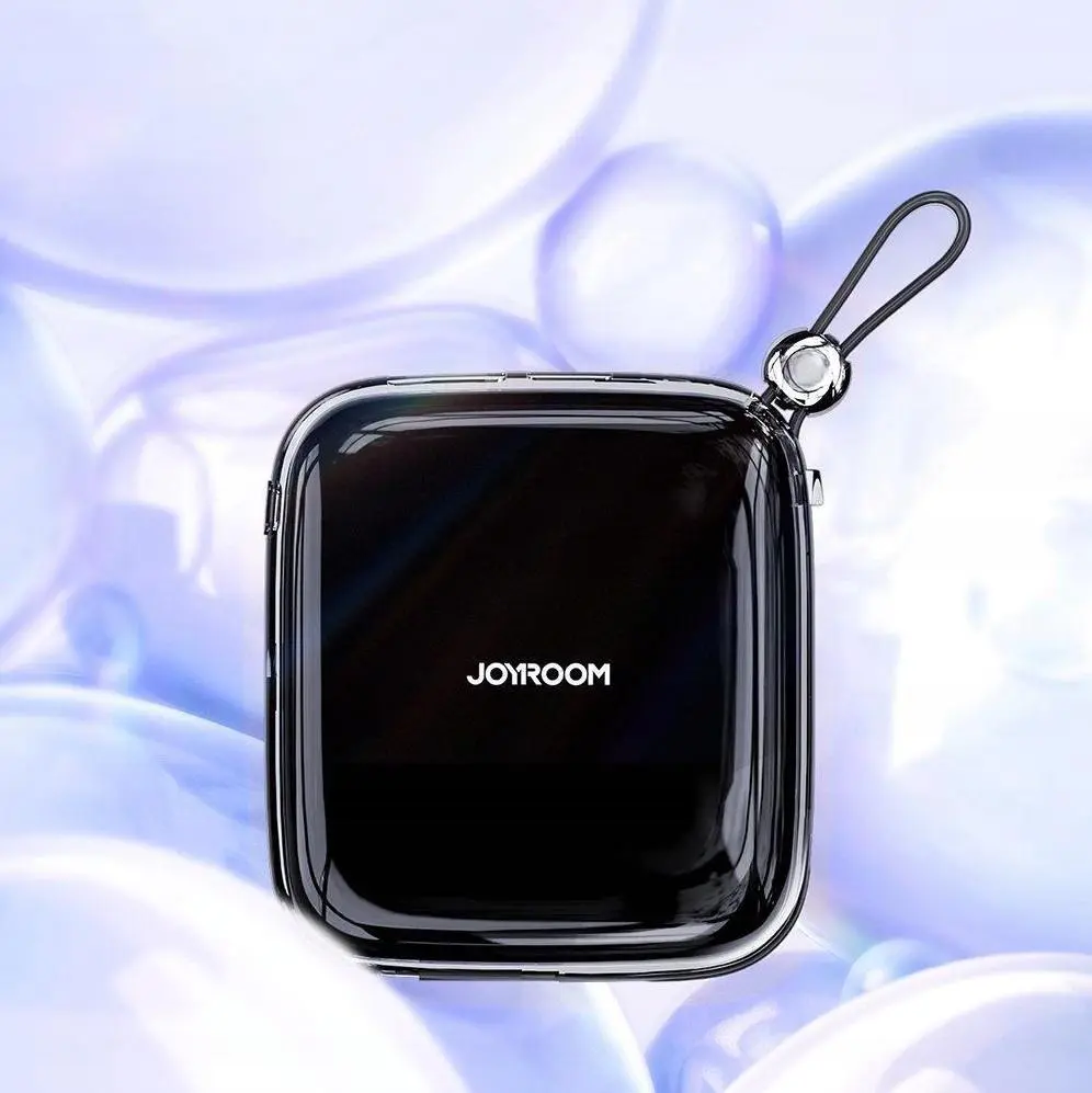 Joyroom JR-L002 Jelly Series 10000mAh 22.5W Fast Charging Power Bank – Transparent Portable Charger with Built-in Type-C Cable & Triple Outputs