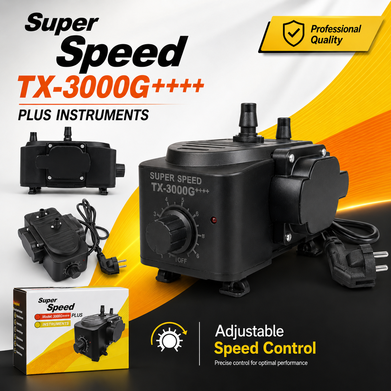 Super Speed HP-6000G++++ High Pressure Gas & Air Pump | Adjustable Mini Compressor