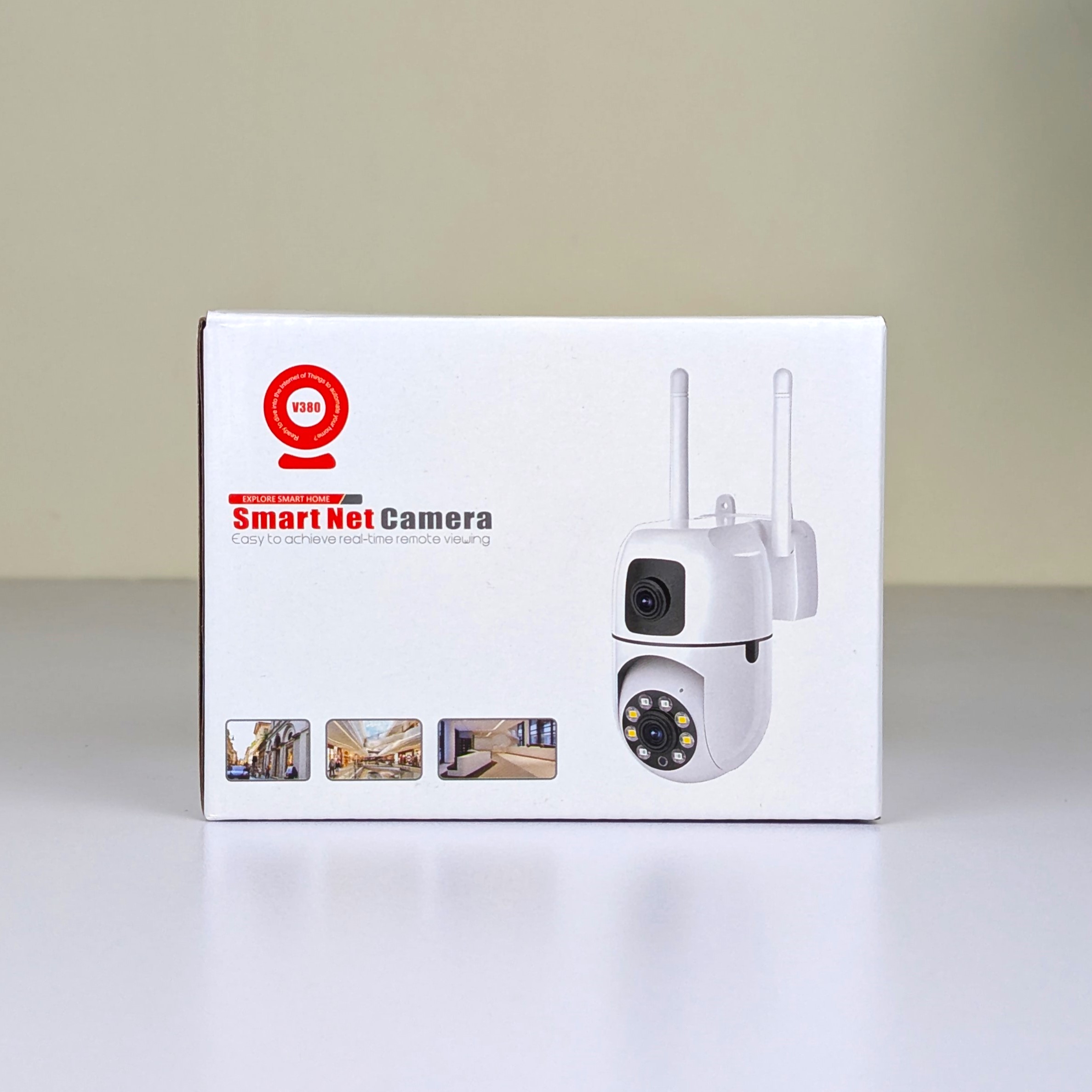 New V380 Mini Indoor PTZ Dual Lens 4MP HD Smart Home WiFi Security Camera – Baby Monitor with Night Vision, Two-Way Audio & Cloud Storage (SQ21-L)