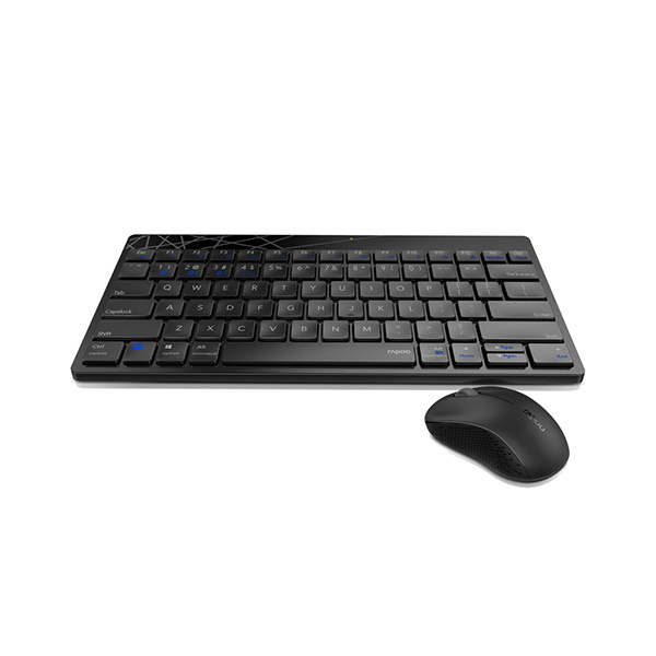 Rapoo 8000S Wireless Keyboard & Mouse Combo – Black