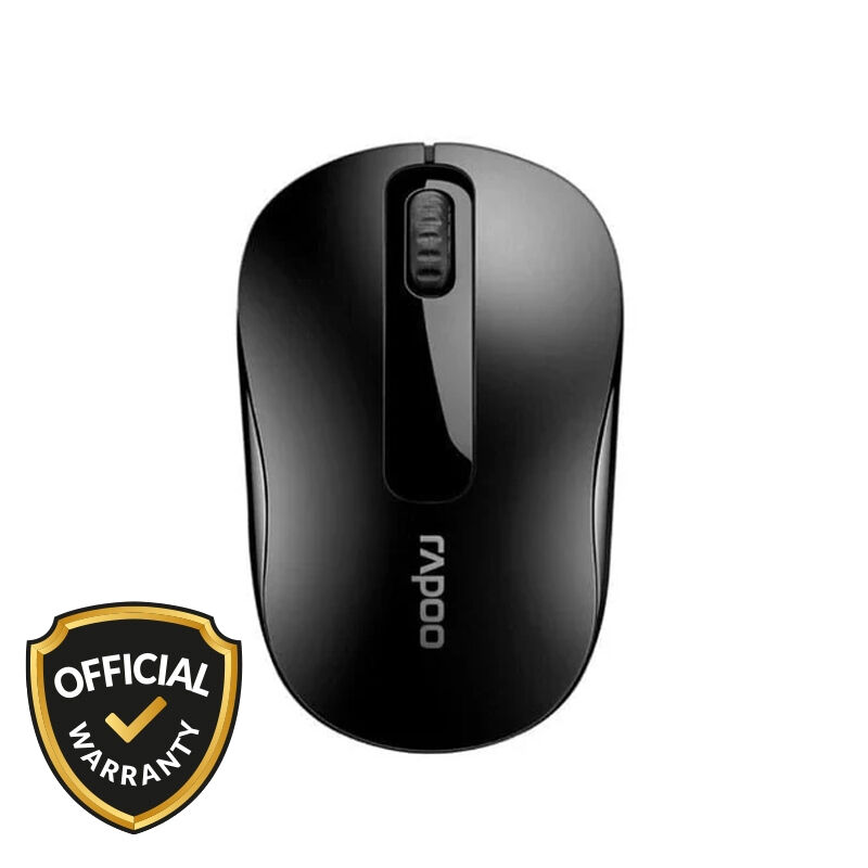 RAPOO M10 Plus 2.4GHz Wireless Optical Mouse – 1000 DPI Tracking, Ambidextrous Ergonomic Design, Nano USB Receiver & Up to 12-Month Battery Life