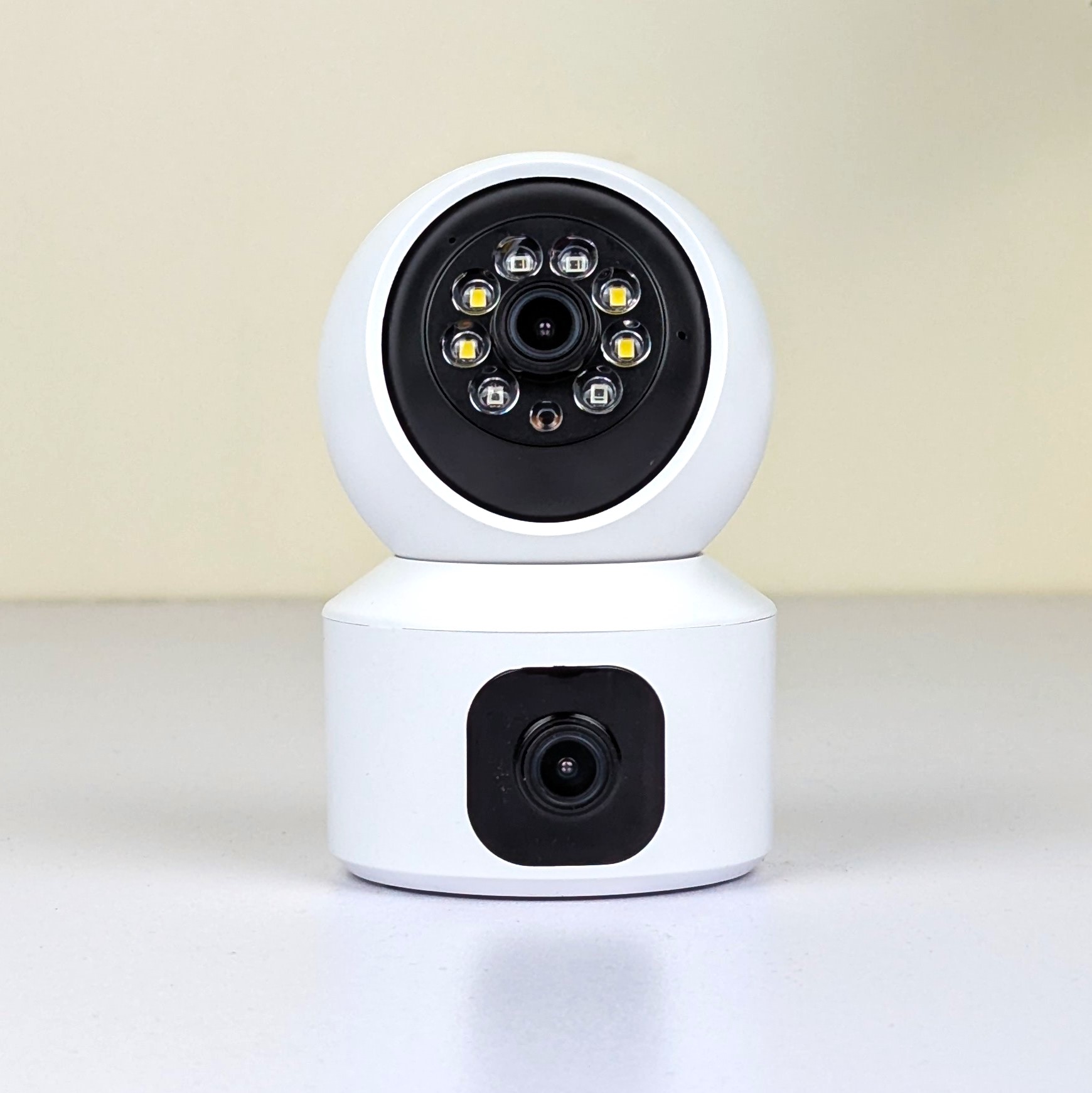 V380 Pro Dual Lens 1080P WiFi Security Camera – Rotatable 360-Degree Wireless Indoor CCTV with Smart AI Motion Tracking, Night Vision & Two-Way Audio (Model: V9L)